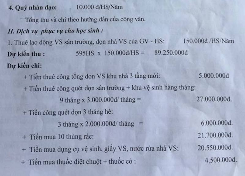 Nhiều trường “điếc không sợ súng” và chỉ thị chống lạm thu - 1 Nhiều trường “điếc không sợ súng” và chỉ thị chống lạm thu - 1