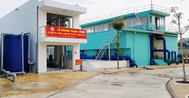 Hà Lan giúp Sóc Trăng lọc nước mặn thành nước ngọt - 1 Hệ thống xử lý nước mặn thành nước ngọt tại Sóc Trăng.