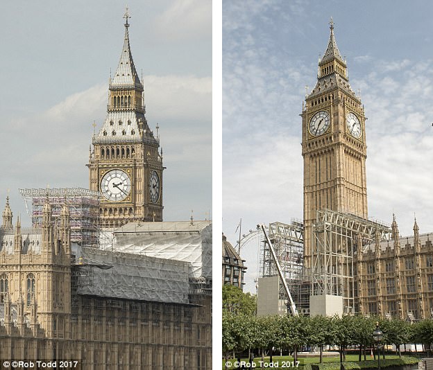 Đồng hồ Big Ben sẽ “lột xác” như thế nào sau… 4 năm chìm vào im lặng? - 2 Việc để công nhân sửa chữa tháp đồng hồ Big Ben khi đồng hồ vẫn hoạt động có thể ảnh hưởng tới thính lực và sự an toàn lao động của họ, vì vậy, đồng hồ buộc phải “im lặng” trong 4 năm để tháo rời sửa chữa.