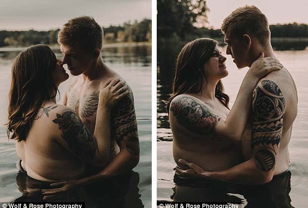 “Nàng béo” của bộ ảnh gây bão mạng vừa bị… sa thải - 3 Stephanie cho biết vị hôn phu của cô luôn khiến cô cảm thấy mình được yêu thương vì chính bản thân mình hiện tại. Cặp đôi đã đính hôn hồi tháng 2 và dự định sẽ tổ chức hôn lễ năm 2019. Hiện tại, Stephanie đã có thai 5 tháng.