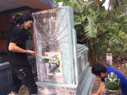 Đồng bào miền Tây đi tảo mộ ngày giáp Tết - 3 Đồng bào miền Tây đi tảo mộ ngày giáp Tết - 3