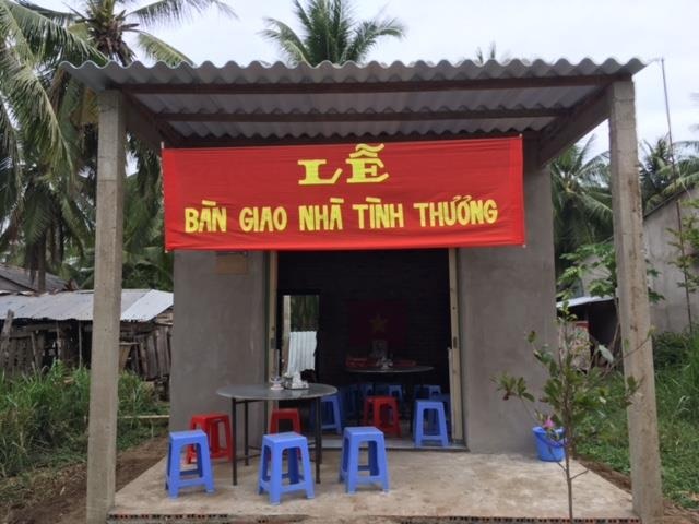 Khánh thành nhà Nhân ái do bạn đọc Dân trí đóng góp - 4 Căn nhà mới vừa hoàn thành thay thế căn nhà cũ nát