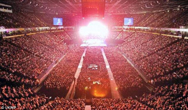 Bên trong trung tâm tổ chức sự kiện Manchester Arena nằm ở thành phố Manchester, Anh.