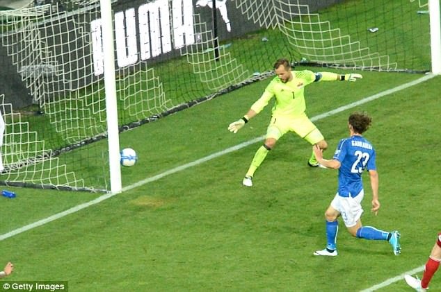 
Gabbiadini ấn định chiến thắng 5-0 cho Italia ở cuối trận
