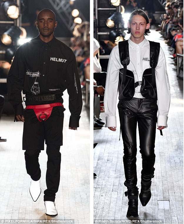 Trong show của Helmut Lang diễn ra vào thứ 2 vừa qua trong khuôn khổ của Tuần lễ Thời trang New York, các người mẫu nam và nữ, trẻ tuổi và có tuổi cùng xuất hiện.