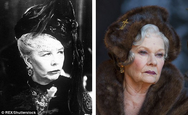 Nữ diễn viên Wendy Hiller (trái) từng vào vai công nương người Nga Natalia Dragomiroff. Trong phiên bản mới, nữ diễn viên Judi Dench đảm nhận vai này.