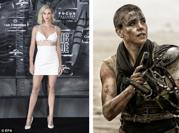 Nữ diễn viên Charlize Theron (41 tuổi) nhập vai nữ quân nhân mạnh mẽ trong “Mad Max: Fury Road” (Max điên: Con đường cuồng nộ) và quyết định để “đầu cua” giống như nhân vật. Với kiểu đầu mới, Charlize cảm thấy bản thân mình tự do hơn bao giờ hết: “Tôi thực sự thích kiểu đầu này và nghĩ rằng mỗi người phụ nữ trong đời đều nên có một lần thử để kiểu đầu này”.