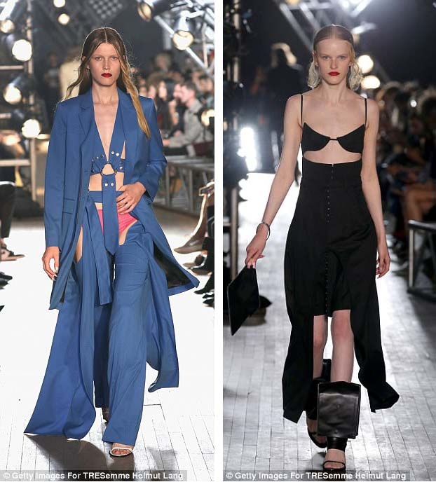 Bên cạnh những thiết kế áo “bra”, túi xách, còn có cả những thiết kế giày khá lập dị.