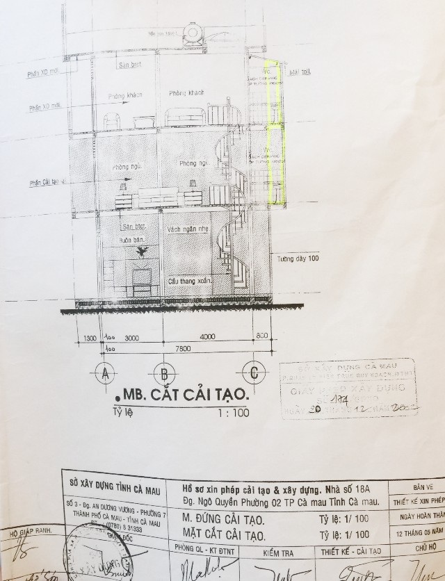 Cà Mau: Sở Xây dựng báo cáo “bất nhất”, dân lo sợ bị dỡ nhà! - 5 Căn nhà của bà Trần Thu Thủy được cấp phép đúng quy định và bản vẽ này thể phần đất đang tranh chấp thuộc về bà.
