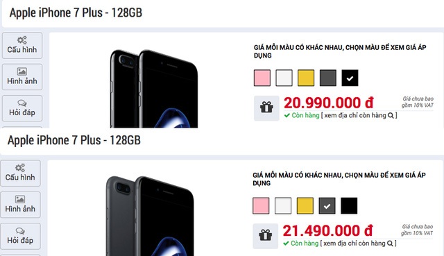 Trớ trêu cảnh iPhone 7/7 Plus Jet Black "mất giá" trên thị trường - 4 Điều tương tự cũng xảy đến với iPhone 7 Plus màu Jet Black.