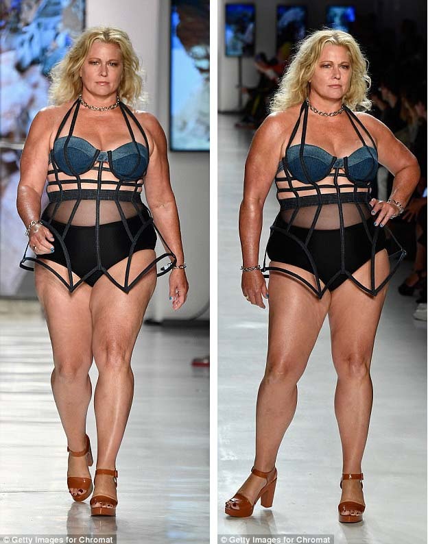 Người mẫu “béo” đầu tiên trong làng mốt tái xuất hé lộ bí mật - 1 Người mẫu “plus-size” Emme Aronson nhớ lại những ngày đầu khởi nghiệp đầy khó khăn tại một buổi trò chuyện giao lưu tổ chức tại Tuần lễ Thời trang New York. Trước đó vài tiếng, Emme đã catwalk cho một show thời trang khác.