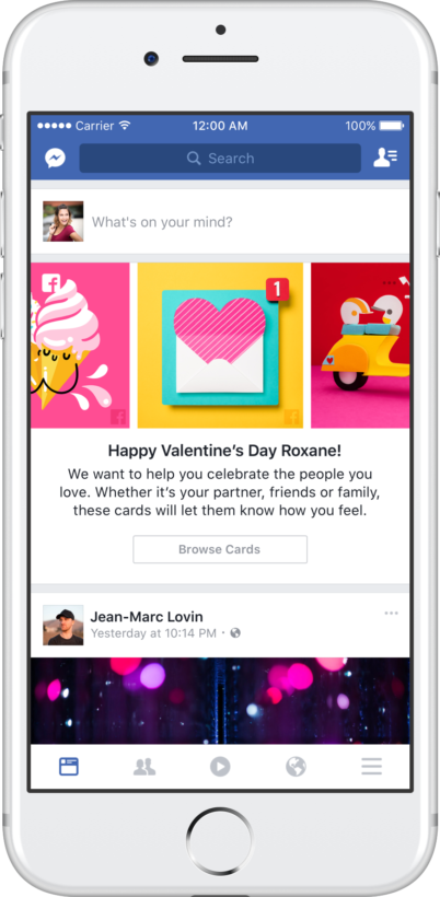 Chơi tính năng độc trên Facebook trong ngày lễ Valentine - 1