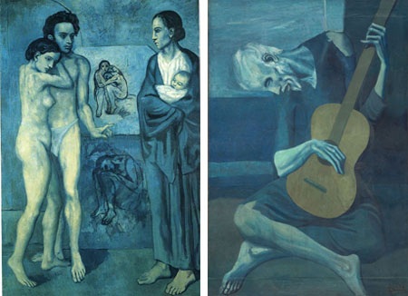 Chiếc nhẫn Picasso làm cho người tình có giá 14 tỷ đồng - 7 Bi kịch này được thể hiện trong loạt tranh màu xanh buồn bã của Picasso