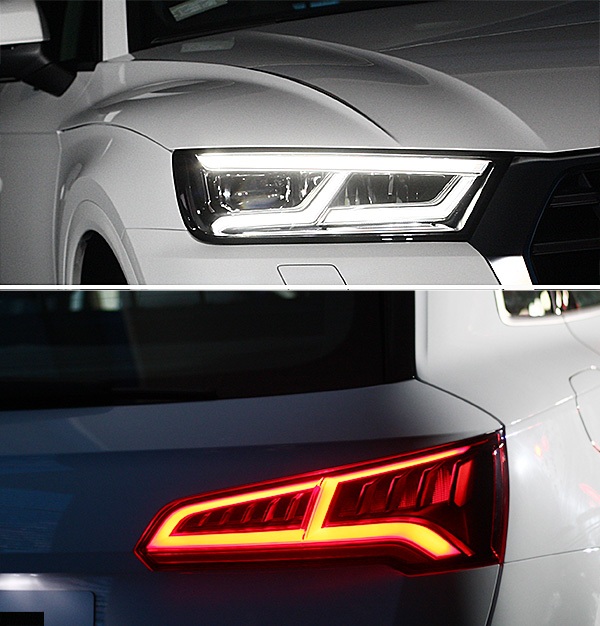 Audi Q5 thế hệ mới có giá từ 2 tỉ đồng - 3 Bộ đèn ngoại thất full-led của Audi Q5 mới