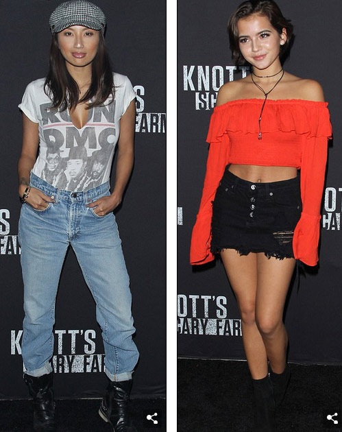 Sao teen phim Modern Family tình tứ bạn trai trong sự kiện - 10
Jeannie Mai và Isabela Moner