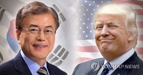Tân Tổng thống Hàn Quốc nhất trí duy trì hợp tác với Mỹ đối phó Triều Tiên - 1
Tổng thống Hàn Quốc Moon Jae-in và Tổng thống Mỹ Donald Trump (Ảnh: Yonhap)