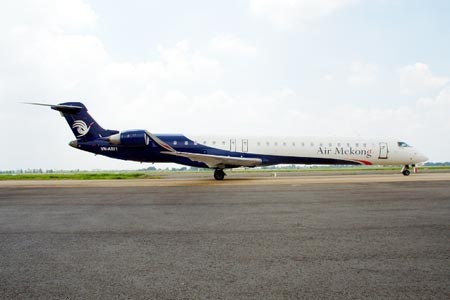 Trầy trật đòi nợ Indochina Airlines và Air Mekong sau khi bị "khai tử" - 2 Hãng hàng không mang tên Sếu đầu đỏ Air Mekong cũng bị khai tử do không đủ năng lực kinh doanh hàng không, hiện hãng này vẫn nằm trong danh sách nợ xấu của ACV