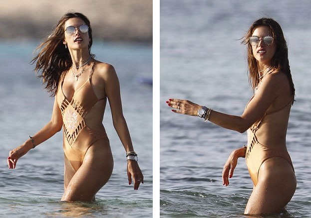 Siêu mẫu Alessandra Ambrosio khoe dáng nuột trên biển - 15