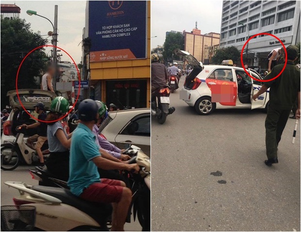 Trả tiền lẻ qua trạm thu phí “lây” đến Quốc lộ 5 và giẫm đạp, cướp tiền trong ngày Rằm - 12 Bị CSGT (CATP Hà Nội) yêu cầu dừng xe vì đi vào đường cấm trong giờ cao điểm, thay vì chấp hành, tài xế xe taxi đã leo lên nóc xe để “ăn vạ”. Sau một thời gian được thuyết phục, tài xế xe taxi mới nhảy xuống rồi đưa ra tờ giấy cho rằng mình bị phơi nhiễm HIV và mới đi tù về.