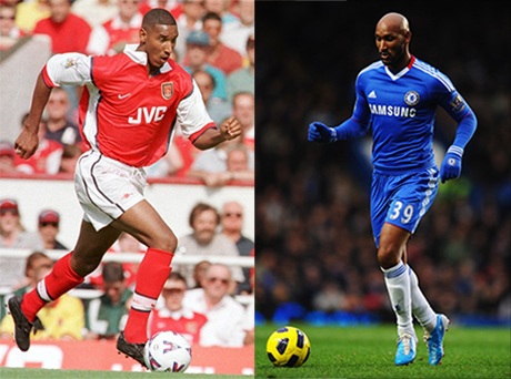 Những ngôi sao từng phục vụ cả Chelsea và Arsenal - 4
Anelka thành danh khá sớm trong màu áo Arsenal (trái) và gặt hái nhiều danh hiệu trong bốn năm gắn bó với Chelsea (phải)