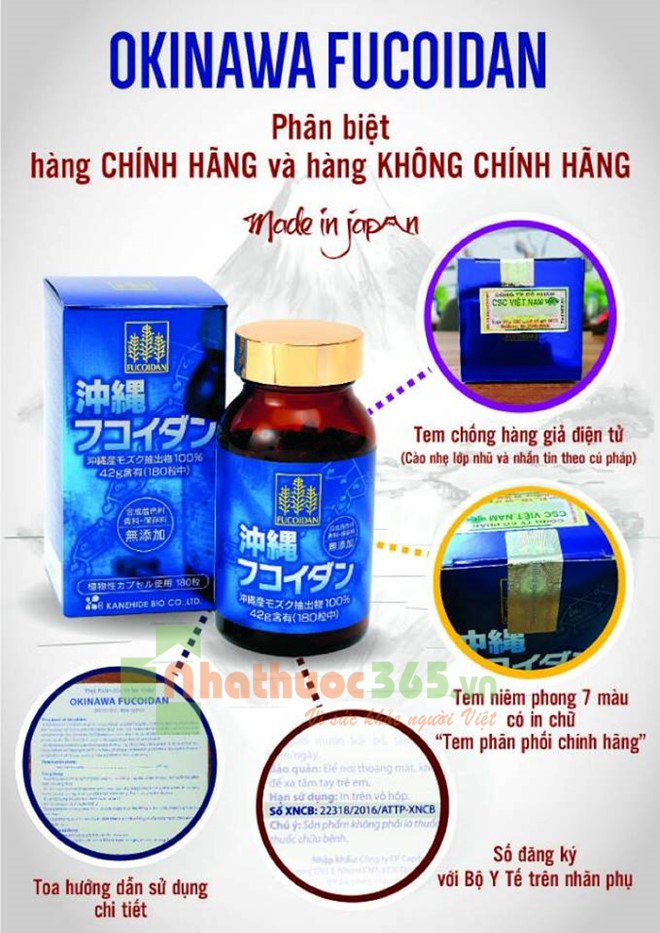 TPBVSK Okinawa Fucoidan không chính hãng tràn lan: Đại diện nhà nhập khẩu lên tiếng - 4 Đặc điểm nhận diện Okinawa Fucoidan chính hãng