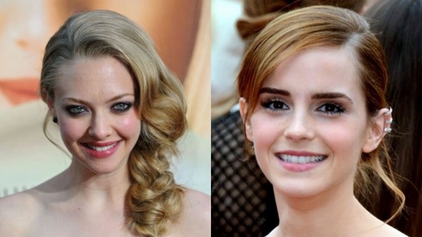 Những bức ảnh riêng tư được cho là của Amanda Seyfried (trái) và Emma Watson (phải) bị hacker lấy cắp và đăng tải lên Internet