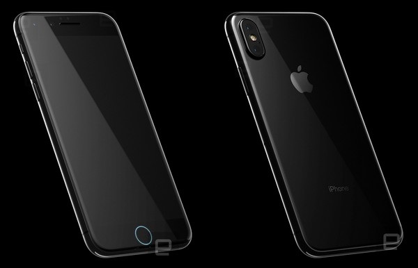 Lần đầu tiên lộ diện ảnh rõ nét nguyên mẫu thực tế của iPhone 8 - 2 Ảnh bản dựng 3D của iPhone 8 bị rò rỉ trước đó