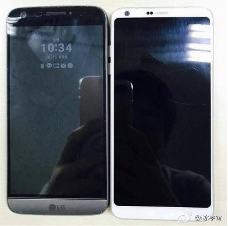 Lộ ảnh thực tế smartphone LG G6 bên cạnh phiên bản “tiền nhiệm” G5 - 1 Hình ảnh thực tế LG G6 (phải) đặt cạnh phiên bản G5