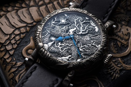 Tác phẩm cơ khí nghệ thuật Speake-Marin Kennin-ji Temple Masters Project chế tác theo yêu cầu đặc biệt của một vị Hoàng thân Nhật Bản lấy cảm hứng từ bức bích họa “Song Long Vần Vũ” trên trần của ngôi chùa Phật giáo Kennin-Ji nổi tiếng ở Kyoto, Nhật Bản.