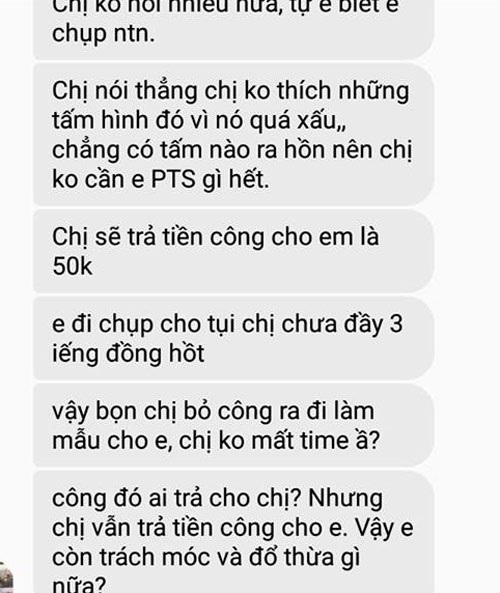 Tranh cãi vụ thợ ảnh bị khách “ép giá” 50.000 đồng cho buổi chụp - 3 Tranh cãi vụ thợ ảnh bị khách “ép giá” 50.000 đồng cho buổi chụp - 3