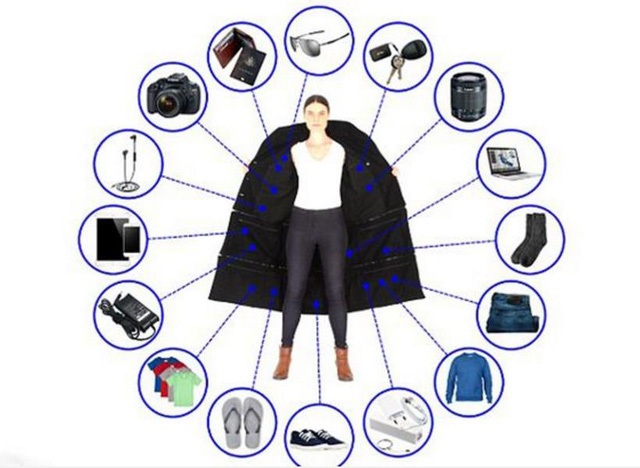 Chiếc áo jacket có thể chứa tới… 15kg hành lý - 1
Nguồn: Kickstarter