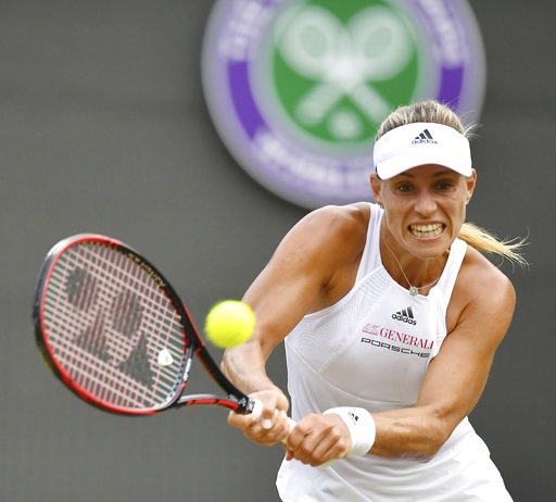 
Kerber thi đấu với Flipkens ở vòng 2 Wimbledon

