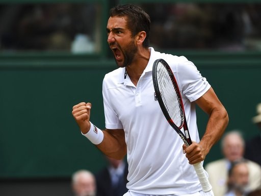 Wimbledon 2017: Federer tranh cúp vô địch với Cilic - 2
Cilic trong trận đấu gặp Querrey tại bán kết Wimbledon
