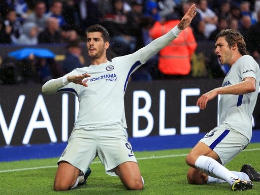 Morata tiếp đà thăng hoa, Chelsea hạ gục Leicester - 1
Morata ghi ba bàn trong bốn trận đầu tiên tại Premier League, trong đó trận đầu anh chỉ vào sân từ ghế dự bị
