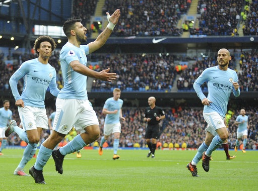 Man City 3-0 Burnley: Thầy trò Guardiola bứt phá - 1
Aguero trở thành chân sút số 1 trong lịch sử Man City với bàn thắng vào lưới Burnley