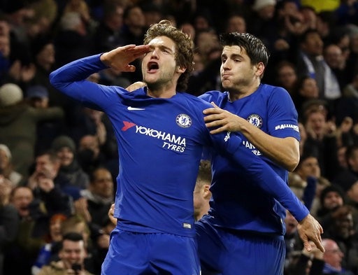 Chelsea 2-0 Brighton: "Tiếng nói" của người Tây Ban Nha - 1
Alonso ăn mừng bàn thắng cùng Morata