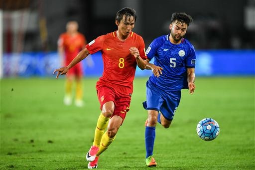 Philippines thảm bại 1-8 trước Trung Quốc