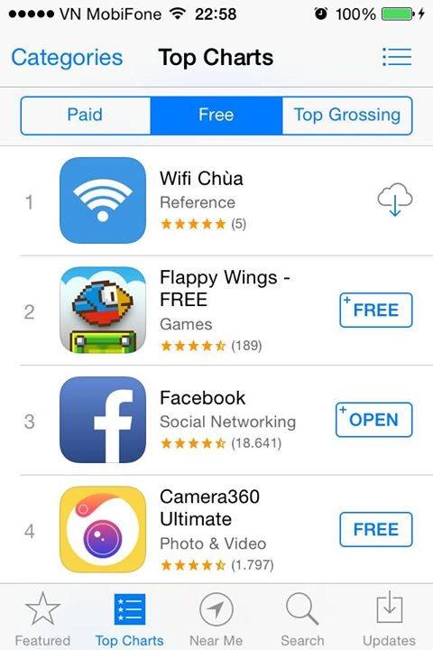 Thiếu kinh nghiệm làm dự án, sinh viên IT bị chê là “gà” khi xin việc - 2 Ứng dụng Wifi Chùa của Lương Bằng, dự án được triển khai khi đang học tại Aptech, nằm trong top 30 ứng dụng hàng đầu trên AppStore, có cộng đồng rộng lớn hơn 15 triệu người dùng.
