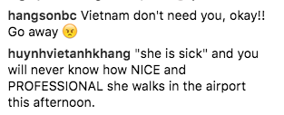 Ngàn fans Việt phẫn nộ, thất vọng về "tiểu diva nước Mỹ” Ariana Grande - 5 Chúng tôi không cần cô nữa. Đi đi. Cô ta ốm và cô không bao giờ biết như thế nào là lịch sự và chuyên nghiệp. Cô ta bỏ đi từ chiều.