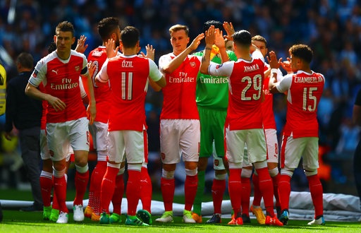 Arsenal - Leicester: Thách thức lớn ở Emirates - 1
Arsenal ăn mừng chiến thắng trước Man City ở FA Cup cuối tuần qua