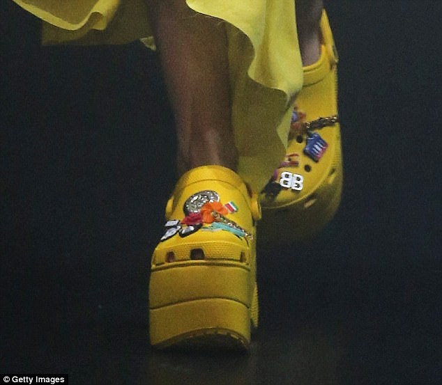 Everything You Need to Know About Balenciagas Surprising New Crocs  Platform  The EVA Space Shoe  More From the PFW Red Carpet Show