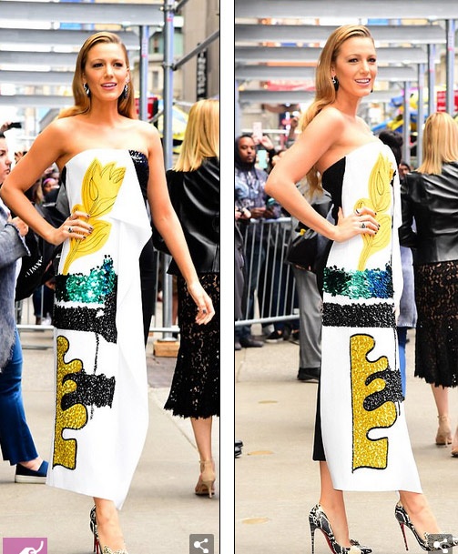 Blake Lively "biến hóa" hình ảnh khi đi quảng cáo phim - 4
Trong 2 ngày qua, Blake bận tối mặt với lịch quảng cáo phim và trả lời phỏng vấn
