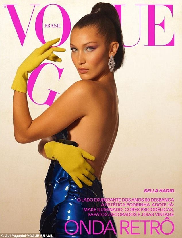 Bella Hadid lại lên bìa tạp chí Vogue - 2
Người đẹp Mỹ hiện là một trong những chân dài gợi cảm và đắt show nhất thế giới