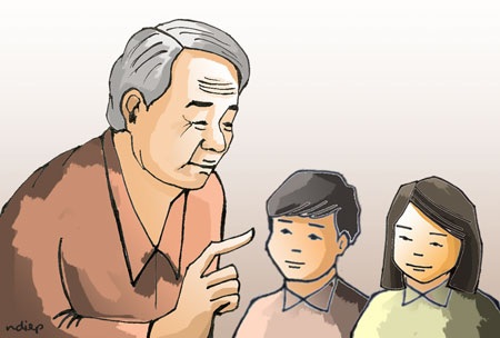 Xưa dạy trẻ chữ, gắn với dạy làm người thế nào - 1
Minh họa: Ngọc Diệp