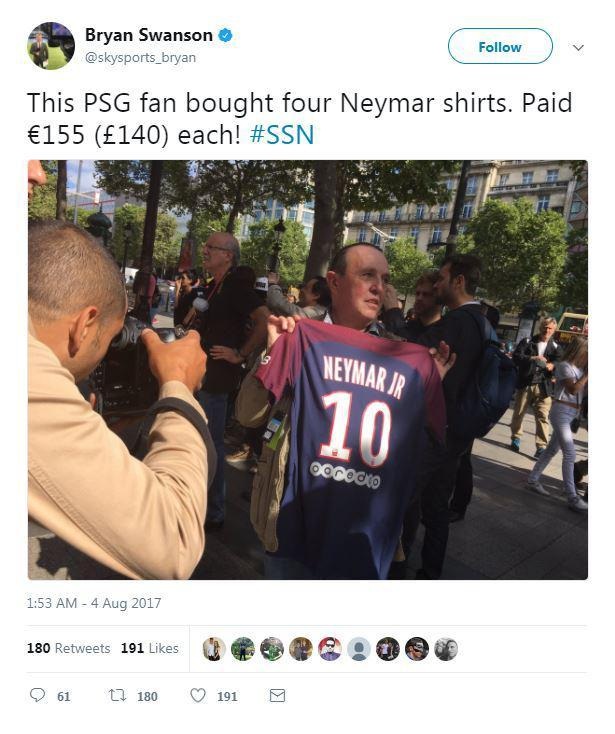 Áo đấu của Neymar “cháy hàng” trong vài tiếng - 6 Áo đấu của Neymar “cháy hàng” trong vài tiếng - 6