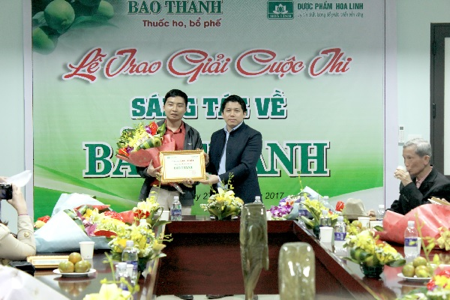 Tổng kết và trao giải cuộc thi sáng tác về Bảo Thanh - 4 (Anh Quách Tuấn Hải – Đạt giải nhất Sáng tác slogan về Bảo Thanh)