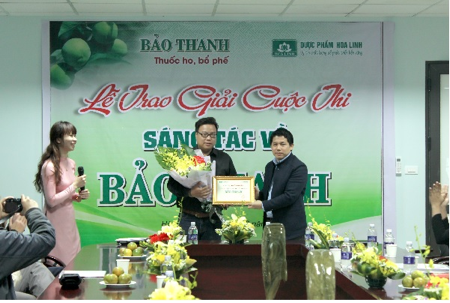Tổng kết và trao giải cuộc thi sáng tác về Bảo Thanh - 7
(Anh Trịnh Trọng Duy – Giải nhất cuộc thi Trắc nghiệm kiến thức về Bảo Thanh)