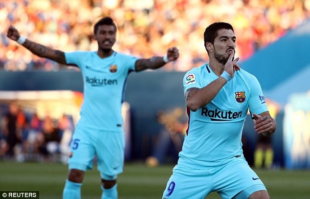 Luis Suarez lập cú đúp, Barcelona củng cố ngôi đầu bảng - 1
Barcelona tiếp tục củng cố ngôi đầu bảng La Liga