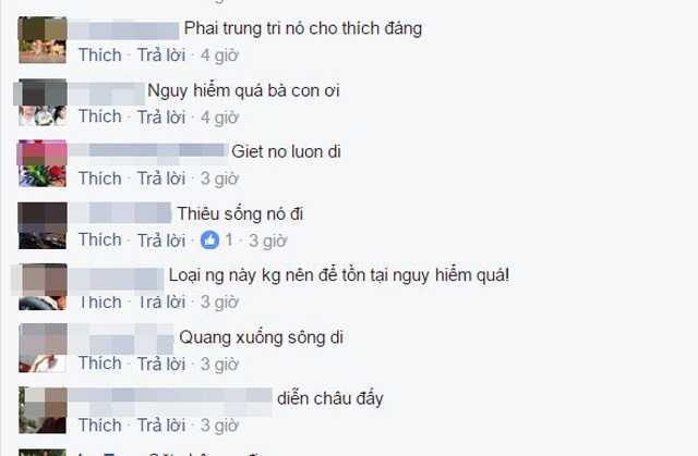 Nhiều người vào bình luận, đòi xử người phụ nữ trên.