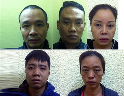 Hà Nội: Dùng ma túy để đe dọa, siết nợ - 1 Nhóm đối tượng bị bắt giữ. (Ảnh: ANTĐ)